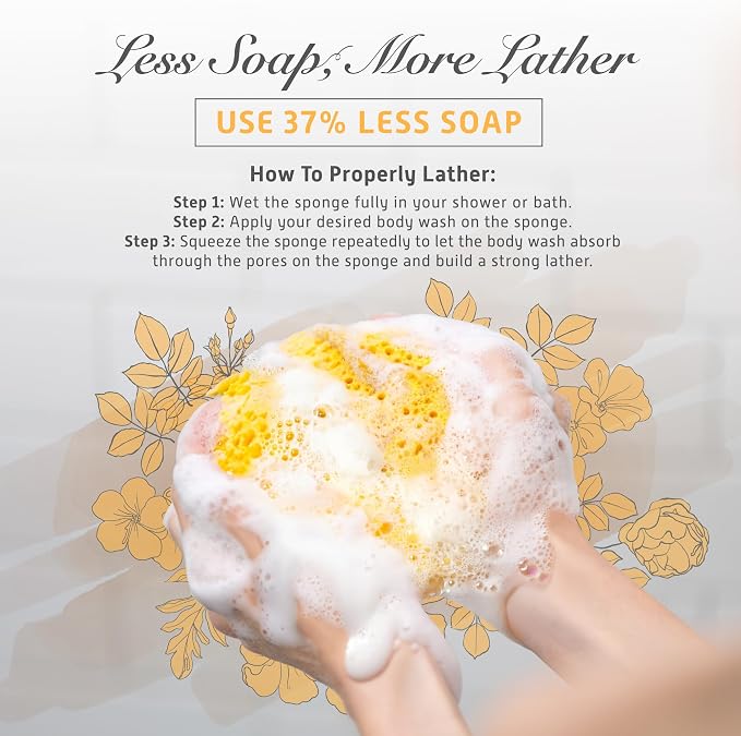 Spongentle Deep Cleansing Body Loofah Sponge, Natural Colors, - Image 5