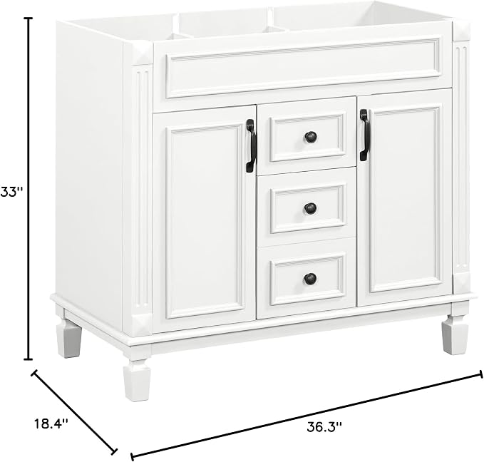 Favfurish 36" Bathroom Vanity Without Top Sink, Modern Freestanding Bath - Image 8