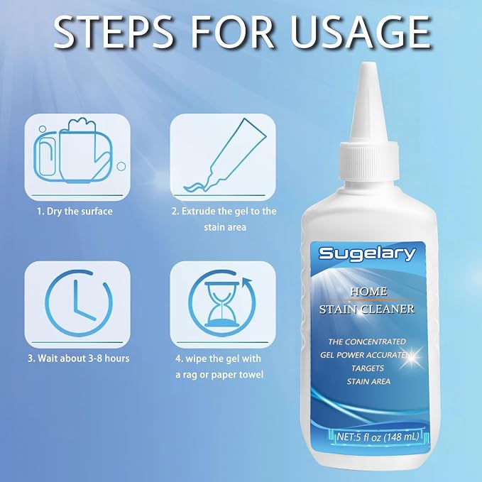Sugelary Mold Stain Cleaning Gel, 5 Fl oz All-Purpose Household Cleaner Gel - Image 5