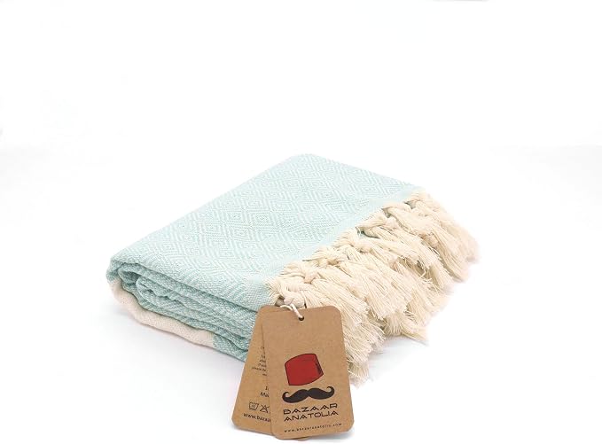 Bazaar Anatolia Turkish Beach Towel – 100% Cotton, Quick Dry, Sand Free Towel - Image 9