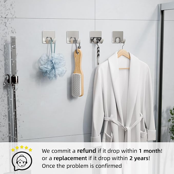 Adhesive Shower Hooks for Inside - Image 7