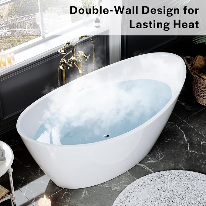 Empava Bathtub, Acrylic Free Standing Tub - Image 5