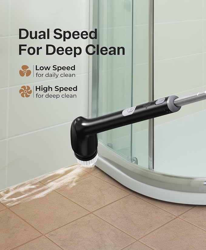 LyriFine Electric Spin Scrubber, New Full-Body IPX7 Waterproof Bathroom Cleaner - Image 5