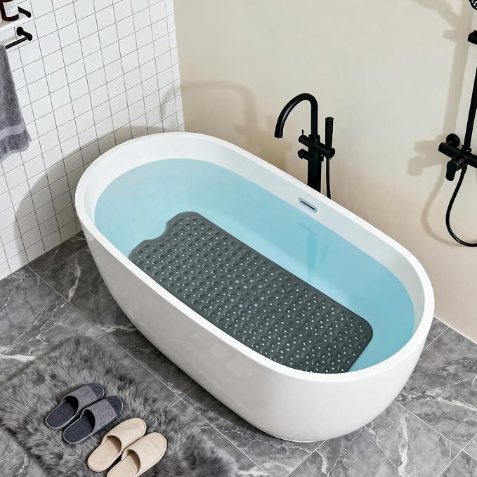 Anti-Slip Bathtub Shower mat, 39.3×15.7 inch（Approximately 100 × 40cm） Soft - Image 4