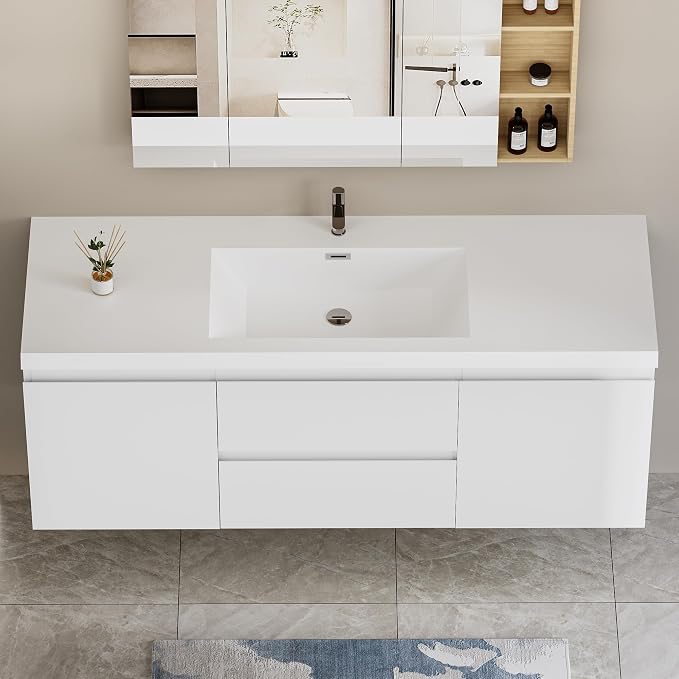 60" Floating Bathroom Vanity by DOPERFE