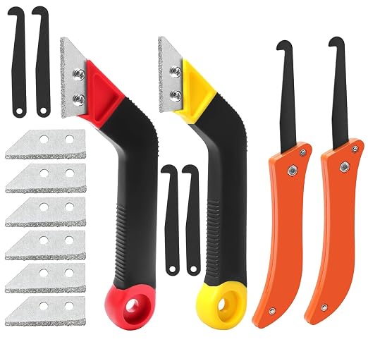 14pcs Grout Removal Tool Kit, 2 Tile Grout Saws by LABOFiC