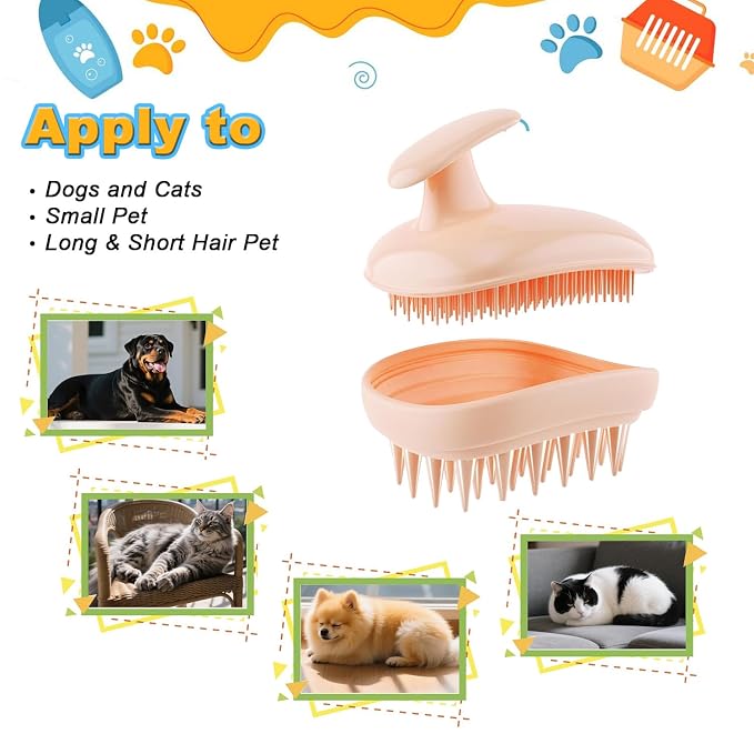 2-in-1 Dog Bath Brush for Grooming & Massage - Image 6