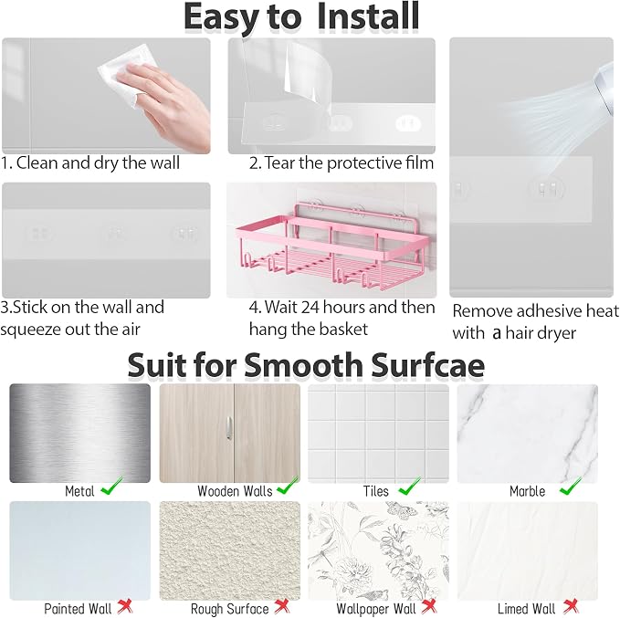10 Pack Shower Caddy Organizer Rack Shelf - Image 8