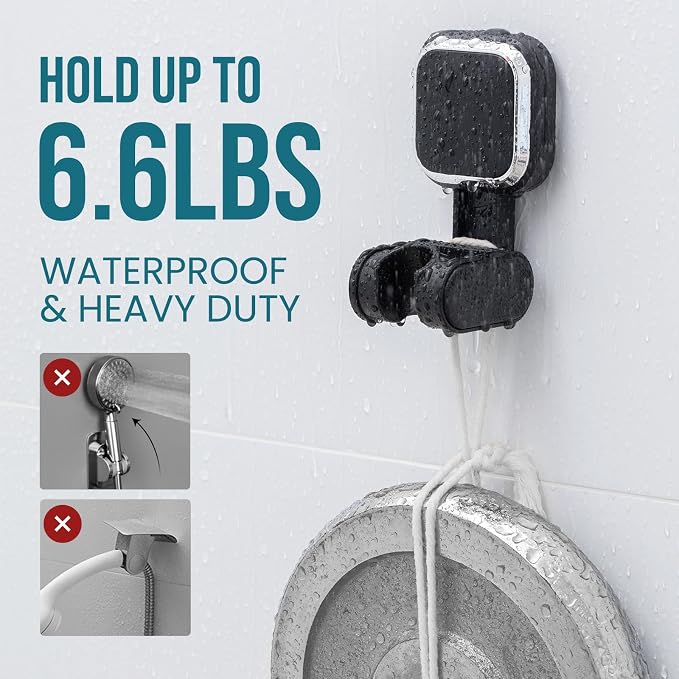 TAILI Suction Cup Shower Head Holder Handheld Showerhead Bracket Adjustable - Image 6