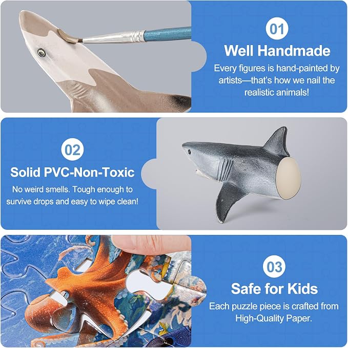 Shark Toys for Kids, Birthday Party Favors & Gifts for Toddlers Boys Girls - Image 4