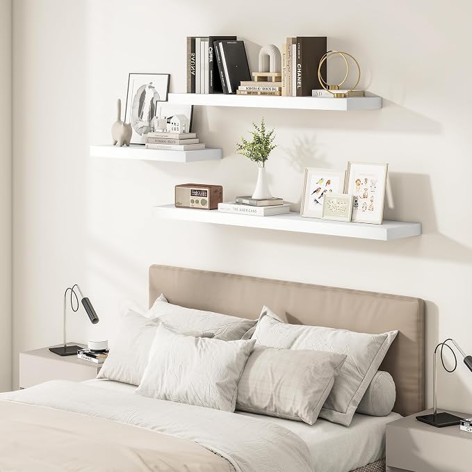 Vivelove 2" Thick Floating Shelves, 47.2 Inch X 12 Deep Shelves - Image 5