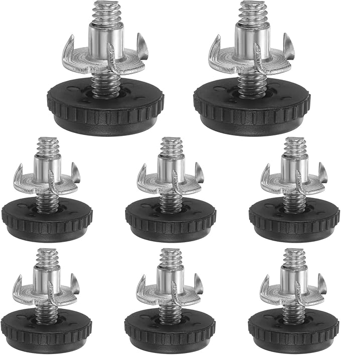uxcell 1/4"-20 Thread Furniture Feet Levelers, 8Set 20mm L Adjustable Furniture by uxcell