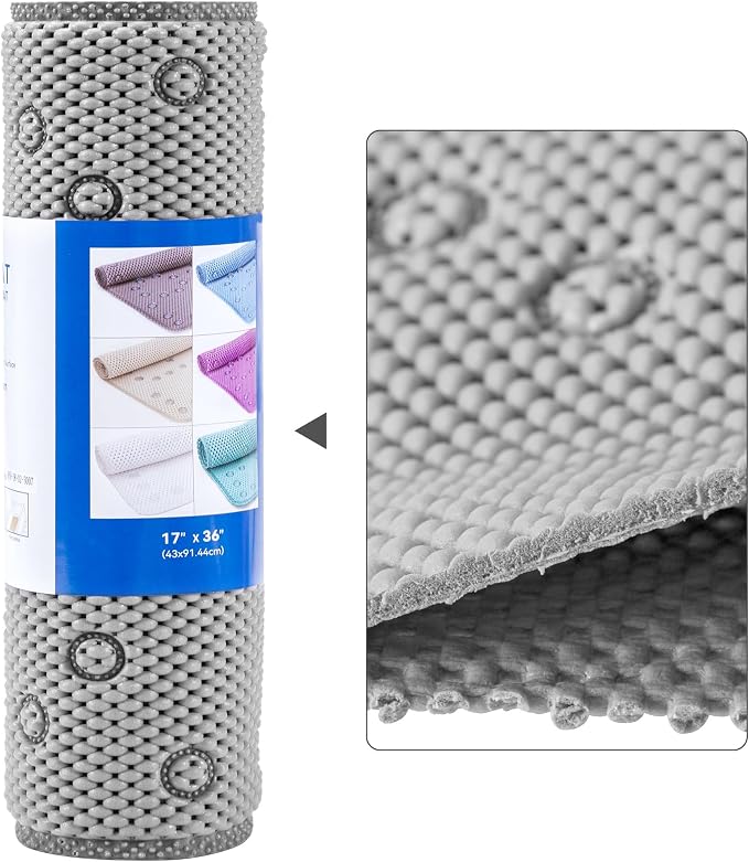 Double Layer Foam Non Slip Bathtub Mat 37x17in, More Comfortable and Thicker by DwellAid