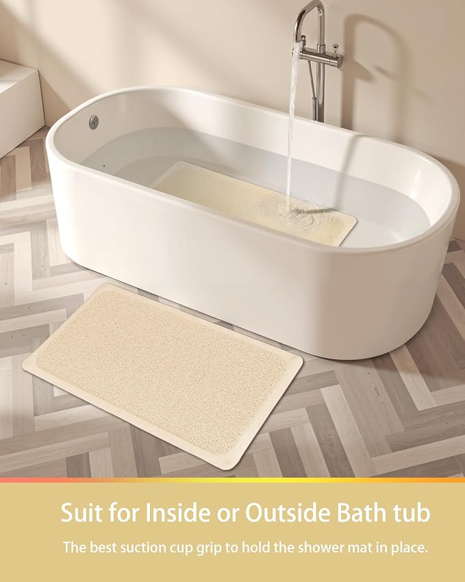 Mecko Non Slip Shower Mats, 17x30 Inch, Anti-Slip Bathtub Mats - Image 7