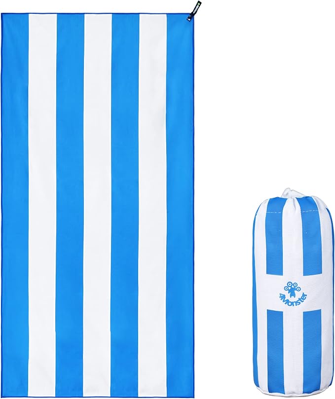 4Monster Microfiber Beach Towel Quick Dry, Super Absorbent Lightweight Travel by 4Monster