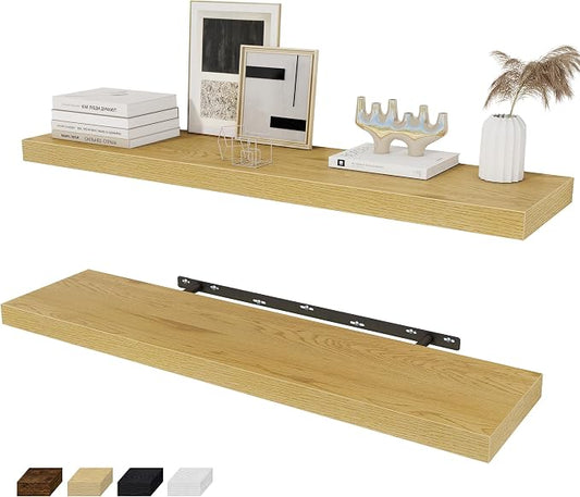 Fun Memories 36 x 8 Inch Floating Shelves by FunMemories