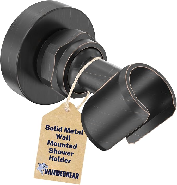 HammerHead Showers Solid Metal Handheld Showerhead Holder Wall Mount, by HammerHeadShowers