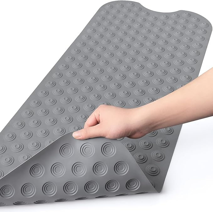 Bathtub Mat Non-Slip Without Suction Cups, 39x16inch Extra Long Bath Mats by BliGli