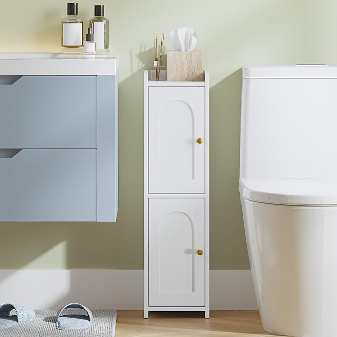 Bathroom Storage Cabinet, Corner Floor Cabinet by Hzuaneri