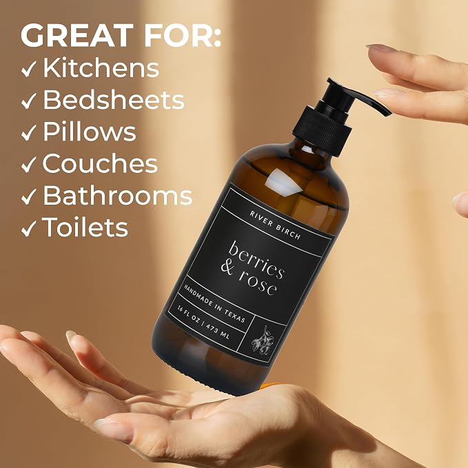 River Birch Berries & Rose Scented Natural Hand Soap - Image 4