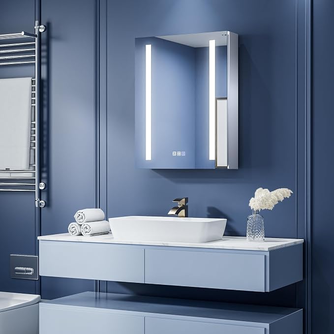 ExBrite LED Lighted Bathroom Medicine Cabinet - Image 9