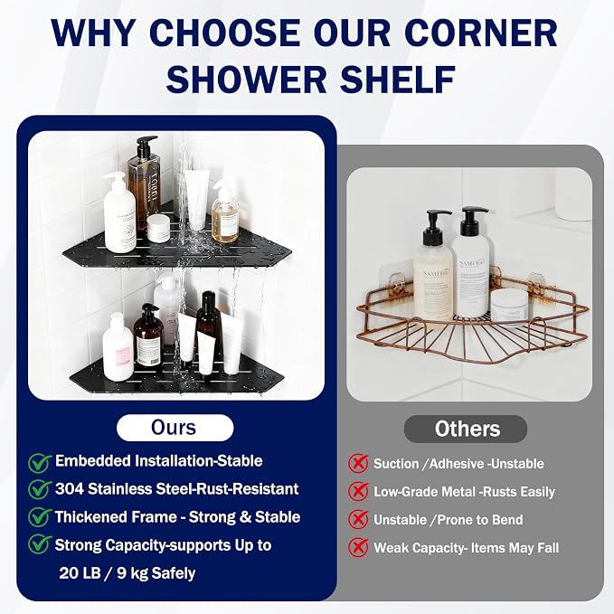 Corner Shower Shelf - Image 3