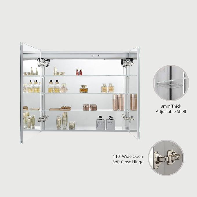 Blossom LED Mirror Medicine Cabinet - Image 6