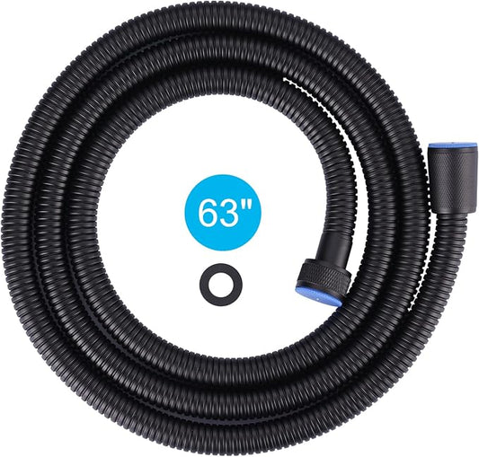 Aleasha Matte Black Finished Shower Hose, 63 Inches SUS 304 Stainless Steel by ALEASHA