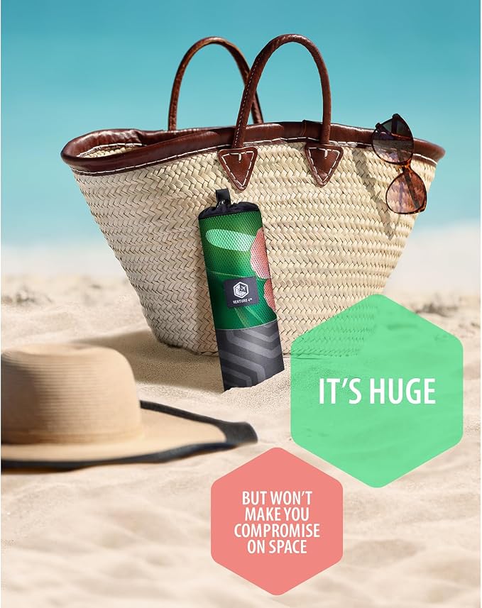 VENTURE 4TH Microfiber Beach Towel: Quick-Dry, Sandproof and Lightweight - Image 5