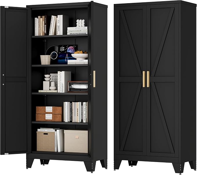 71H Tall Metal Storage Cabinet - Image 3