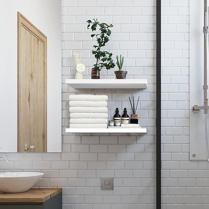 SAUMONIERES 24 Inch Floating Wall Shelves - Image 2
