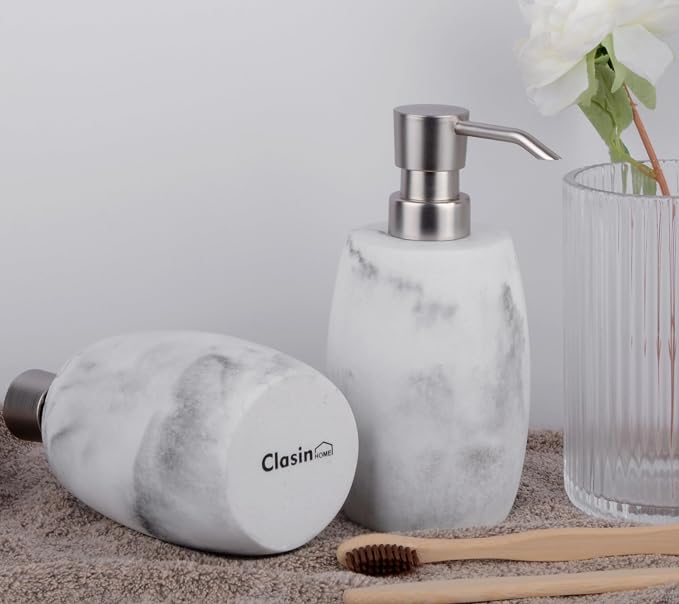 Resin Soap Dispenser Set 2, Refillable Hand Soap Dispenser - Image 6