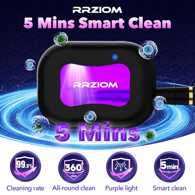 RRZIOM Toothbrush Sanitizer Case, Portable Toothbrush Covers Rechargeable - Image 2