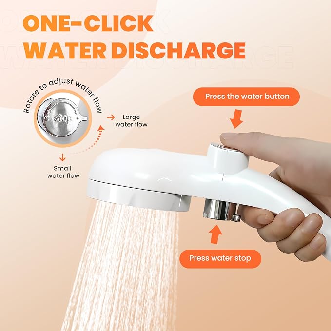 Portable Camping Shower Outdoor Camp Shower Pump, Upgrade Rechargeable Electric - Image 5