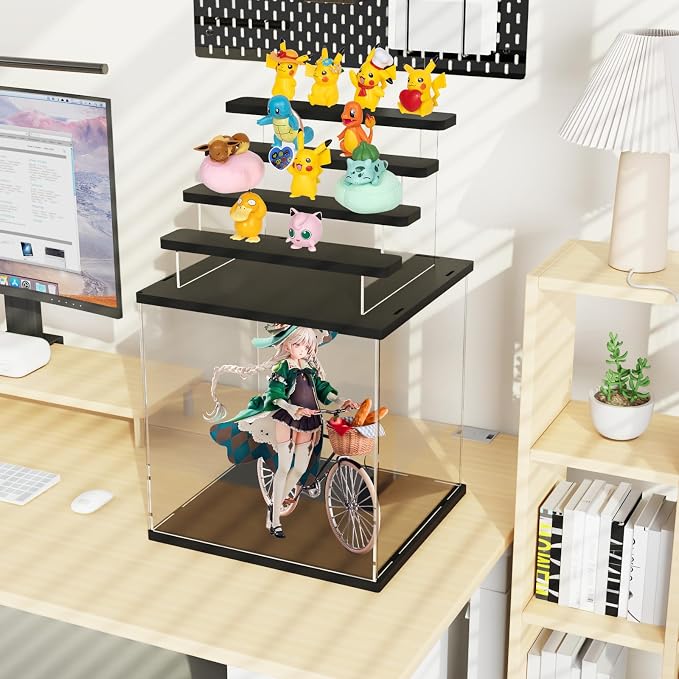 Choowin 5 Tier Clear Acrylic Lighted Display Case - Image 4