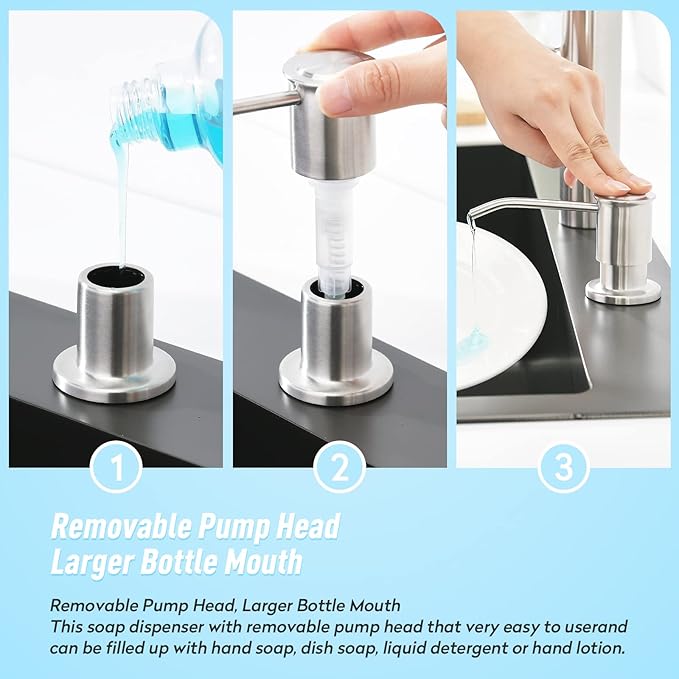 CREA Kitchen Sink Soap Dispenser Countertop - Image 3