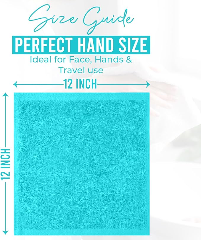 DAN RIVER 12 Pack Wash Cloths for Showering - Image 2