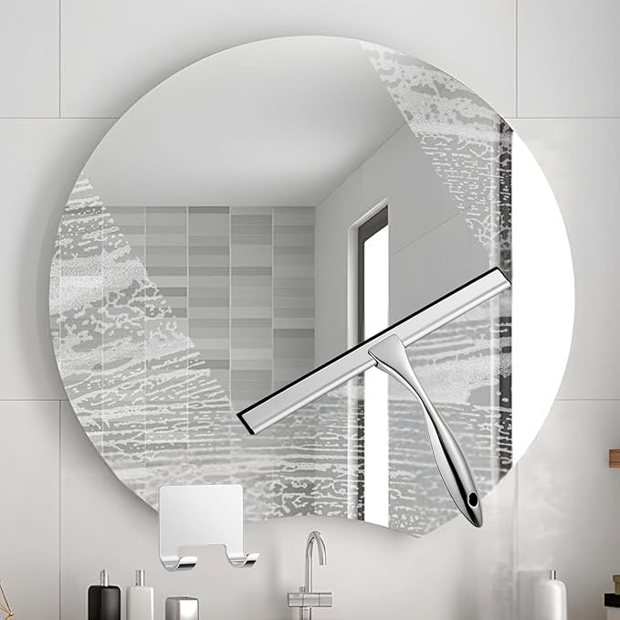 12'' Light Weight Stainless Steel Shower Squeegee - Image 4