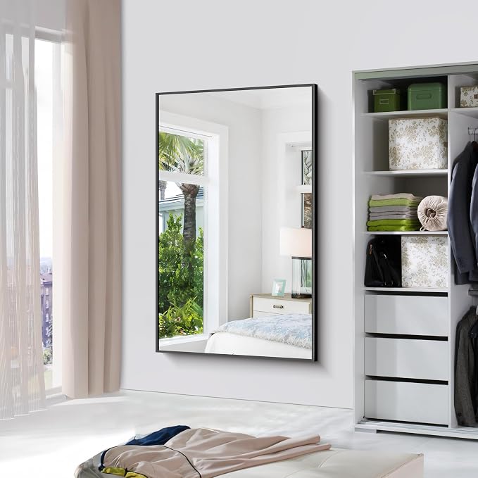 BONEWEI Bathroom Mirror, 60x36 inch Large Wall Mirror - Image 5