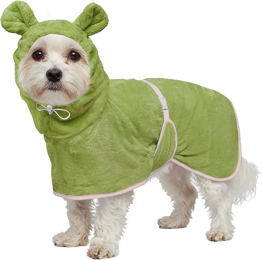 Dog Bathrobe Super Absorbent Towel Robe by HhiMyOct