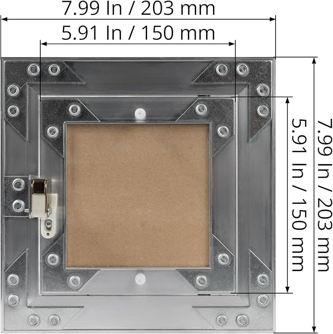 6" x 6" Inch Aluminum Drywall Access Panel - Image 6