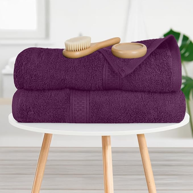RIVERSIDE 100% Ring Spun Cotton Large Bath Towels Set of 4, 27 x 54 Inches – - Image 6
