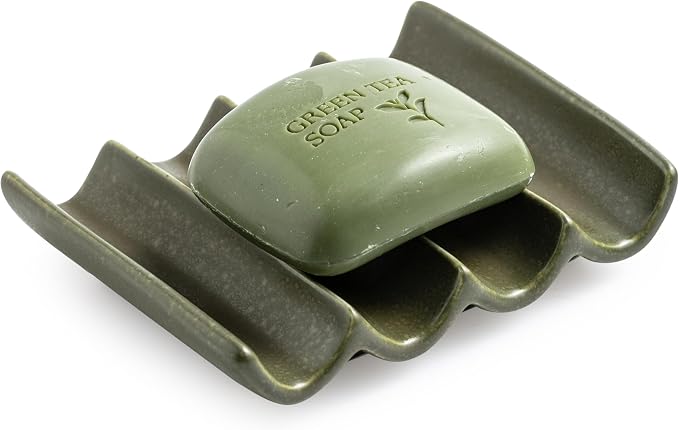 Bar Soap Holder, Ceramic Soap Dish by Cormomu