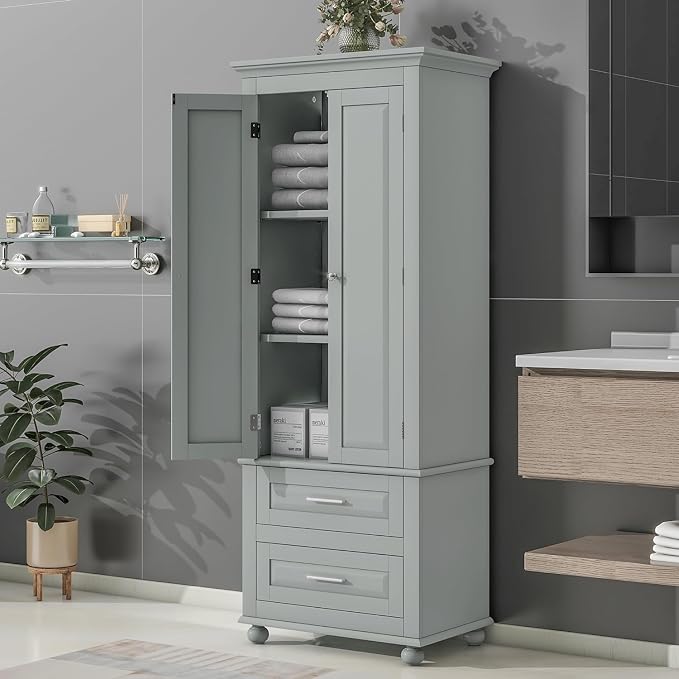 Tall Narrow Storage Cabinet - Image 2