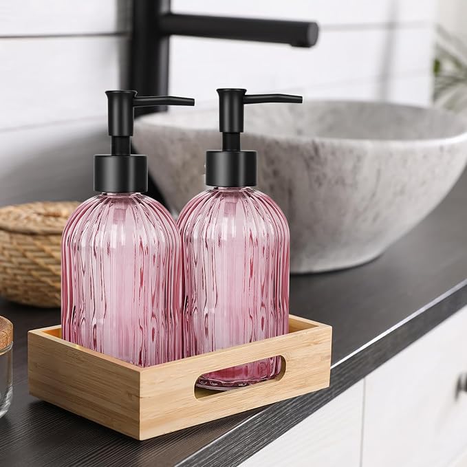 Glass Soap Dispenser with Plastic Pump, Hand Soap Dispenser - Image 5