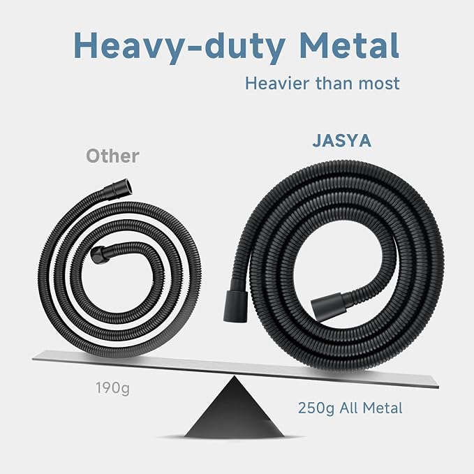 Black Shower Hose Replacement For Cleaning 304 Stainless Steel Shower Head - Image 5