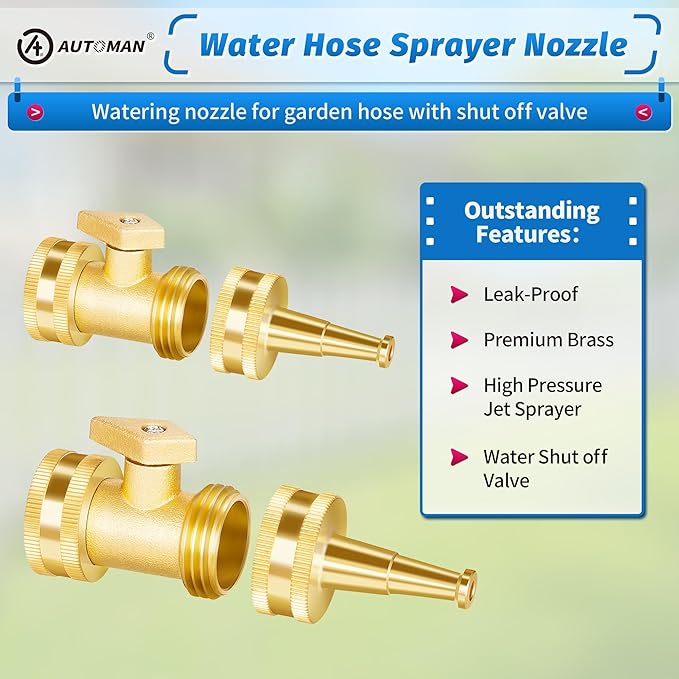 AUTOMAN Brass Hose Nozzle - Image 4