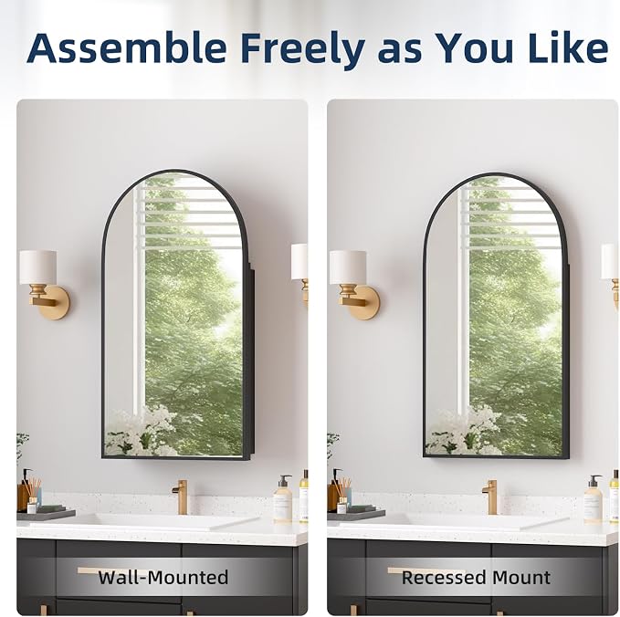 Medicine Cabinets for Bathroom, Modern Bathroom Vanity Mirror - Image 4