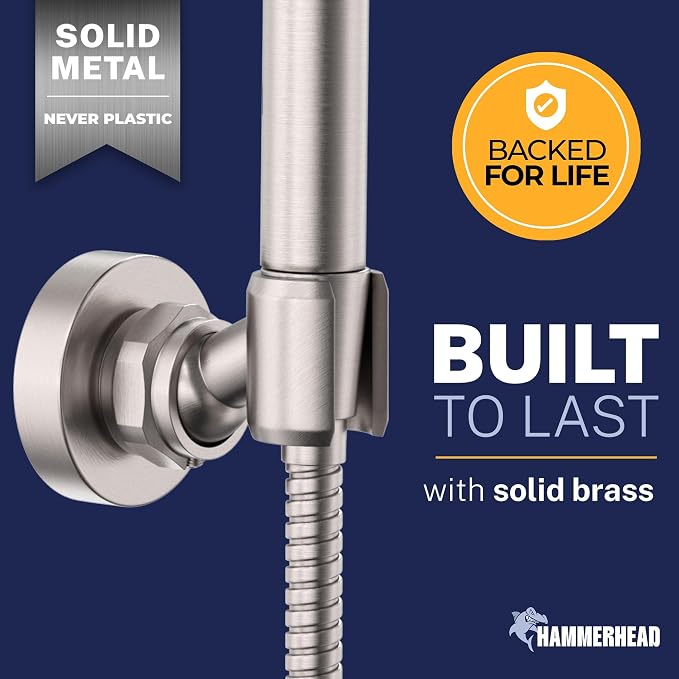 HammerHead Showers Solid Metal Handheld Showerhead Holder Wall Mount, - Image 3