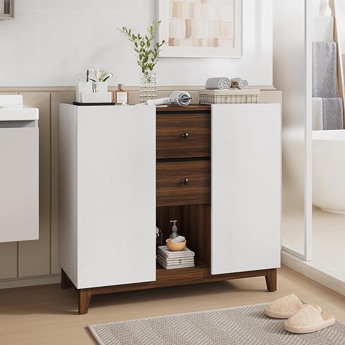 Bathroom Storage Cabinets with Drawers and Doors, Kitchen Storage Cabinet with by vividwood